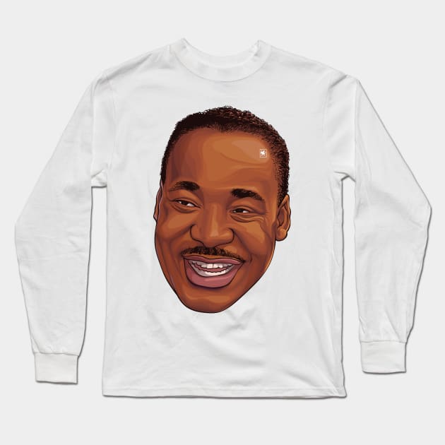 Martin Luther King Long Sleeve T-Shirt by Carlart1 🎨